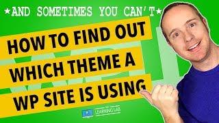How To Find Out What Theme A Website Is Using - WhatWPThemeIsThat.com