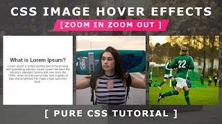 Css Image Hover Effects - How To Create Image Hover Overlay Effects - Zoom in Zoom Out Image