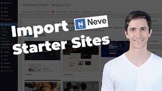 Neve Starter Sites: How To Import Neve Demo Content (Free Templates)