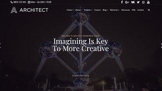 Architect WordPress Theme Home-Page Presentation - Responsive Architecture Theme