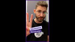 Useful Elementor #Shortcuts  - Part 2! #Shorts